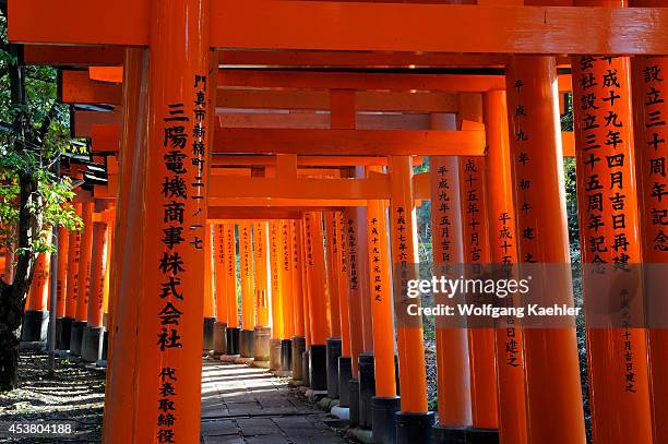 Japan, Kyoto, Fushimi Inari Shrine , Torii Gates .