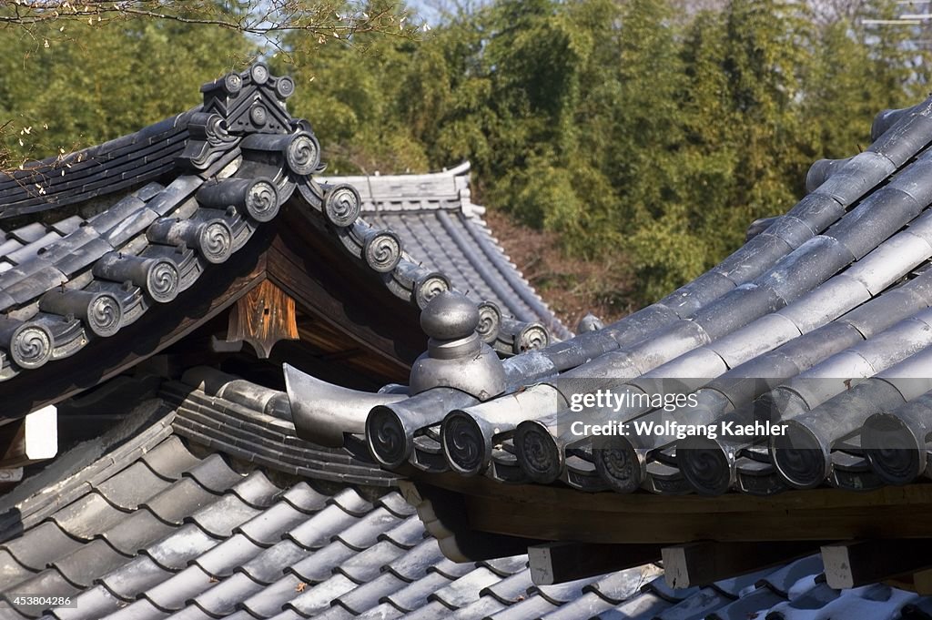 Japan, Kyoto, Arashiyama, Tenryuji Temple (buddhist), Roof...