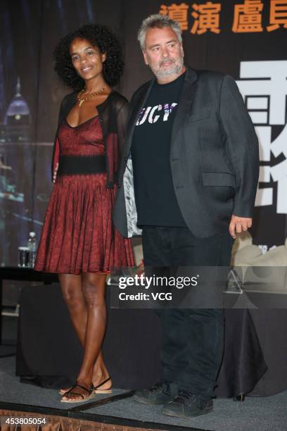 Luc Besson Spouse 109 Lucy Press Conference In Taipei Photos & High Res Pictures - Getty ...