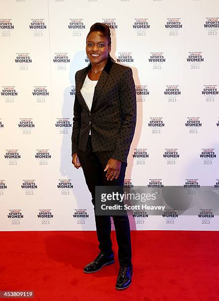 Nicola Adams attends The Sunday Times & Sky Sports Sportswomen of the Year awards at Sky on December 5, 2013 in Isleworth, England.