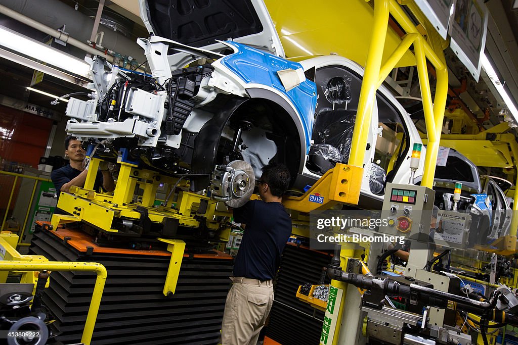 Inside Ssangyong Motor Co. Automobile Factory As PPI Figures Are Released