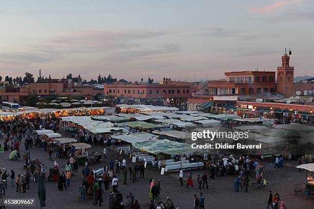 General view of Jemaa El Fna square at 13th Marrakech International Film Festival on December 5, 2013 in Marrakech, Morocco.