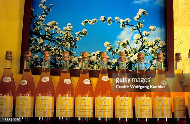 France, Normandy, Near Honfleur, Calvados Distillery, Alcoholic Apple Cider.
