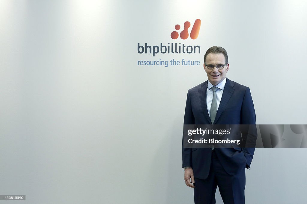 BHP Billiton Ltd. Chief Executive Officer Andrew Mackenzie News Conference As Miner Splits Assets