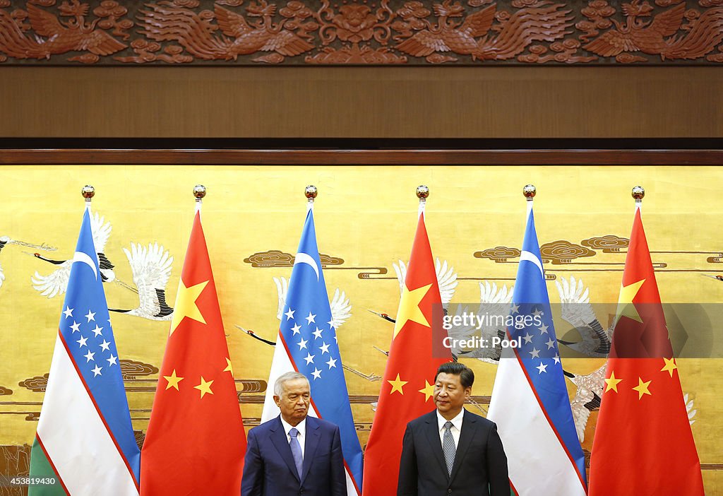 Uzbekistan's President Islam Karimov Meets Chinese President Xi Jinping