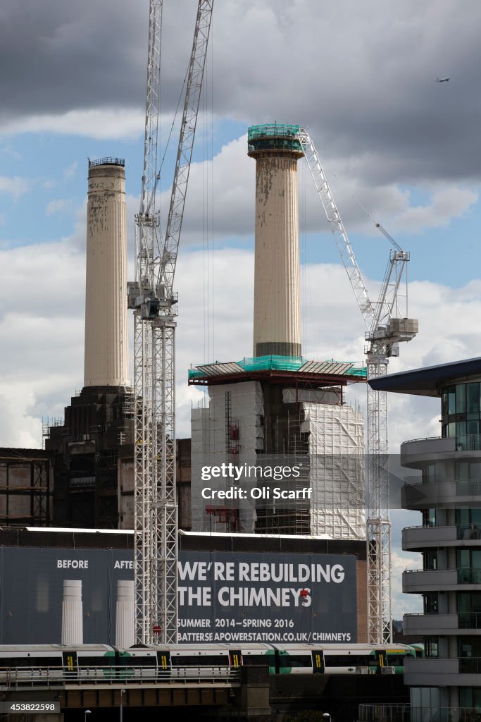 The Demolition Of Battersea Power Station's Iconic Chimneys