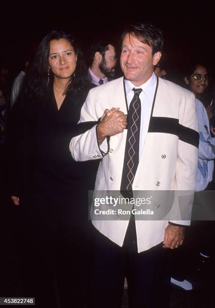 Actor Robin Williams and wife Marsha attend the Sixth Annual Women in Film Festival - Award for Excellence Salute to Whoopi Goldberg on October 27,...