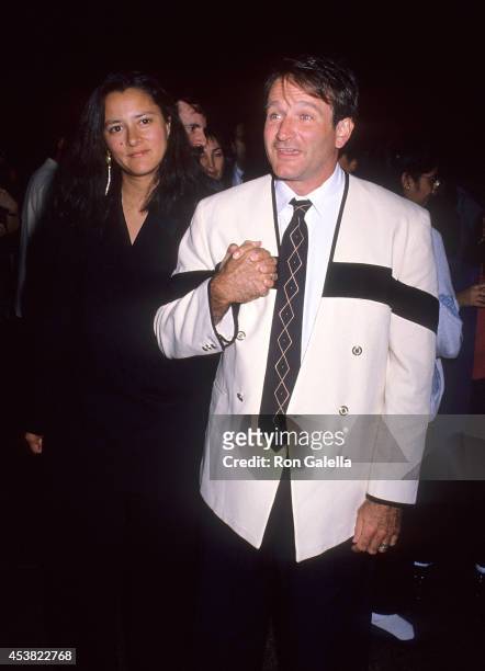 Actor Robin Williams and wife Marsha attend the Sixth Annual Women in Film Festival - Award for Excellence Salute to Whoopi Goldberg on October 27,...