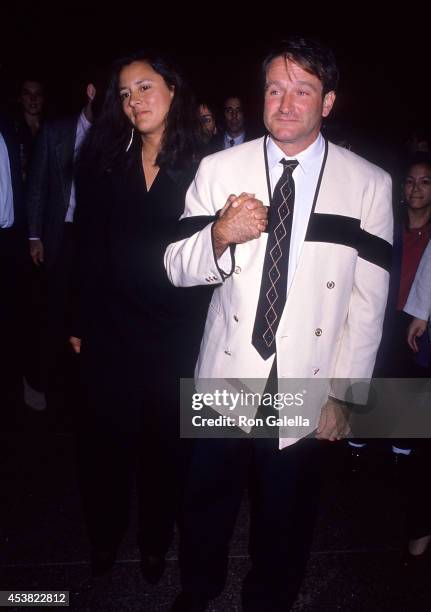 Actor Robin Williams and wife Marsha attend the Sixth Annual Women in Film Festival - Award for Excellence Salute to Whoopi Goldberg on October 27,...