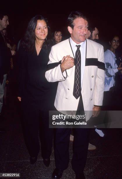 Actor Robin Williams and wife Marsha attend the Sixth Annual Women in Film Festival - Award for Excellence Salute to Whoopi Goldberg on October 27,...