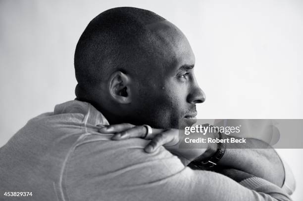 Closeup portrait of Los Angeles Lakers guard Kobe Bryant casual during photo shoot. Los Angeles, CA 7/18/2014 CREDIT: Robert Beck