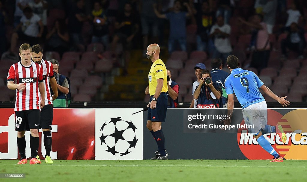 SSC Napoli v Athletic Club - UEFA Champions League Qualifying Play-Offs Round: First Leg