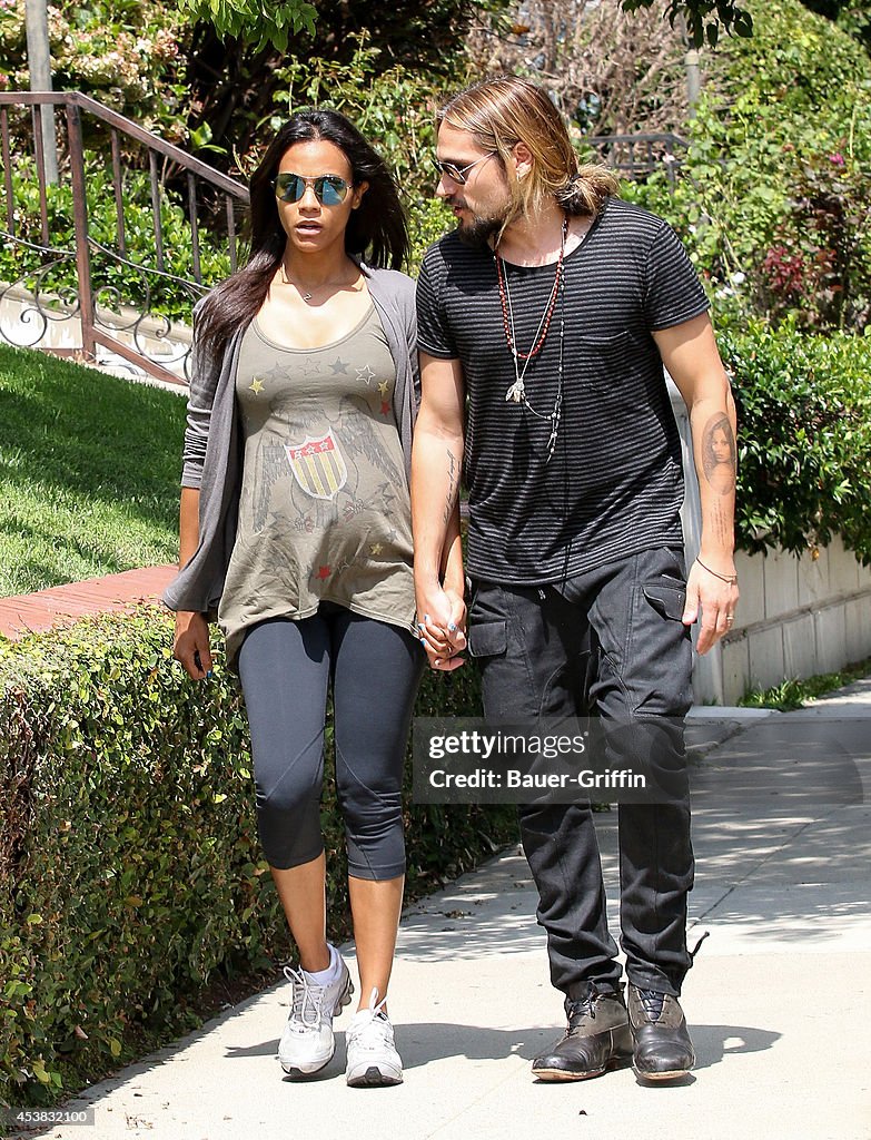 Celebrity Sightings In Los Angeles - August 19, 2014