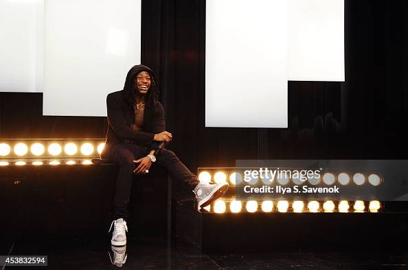 Maxx Tiz Rapper Rapper Ca$h Out visits Music Choice on August 19, 2014 in New York ...
