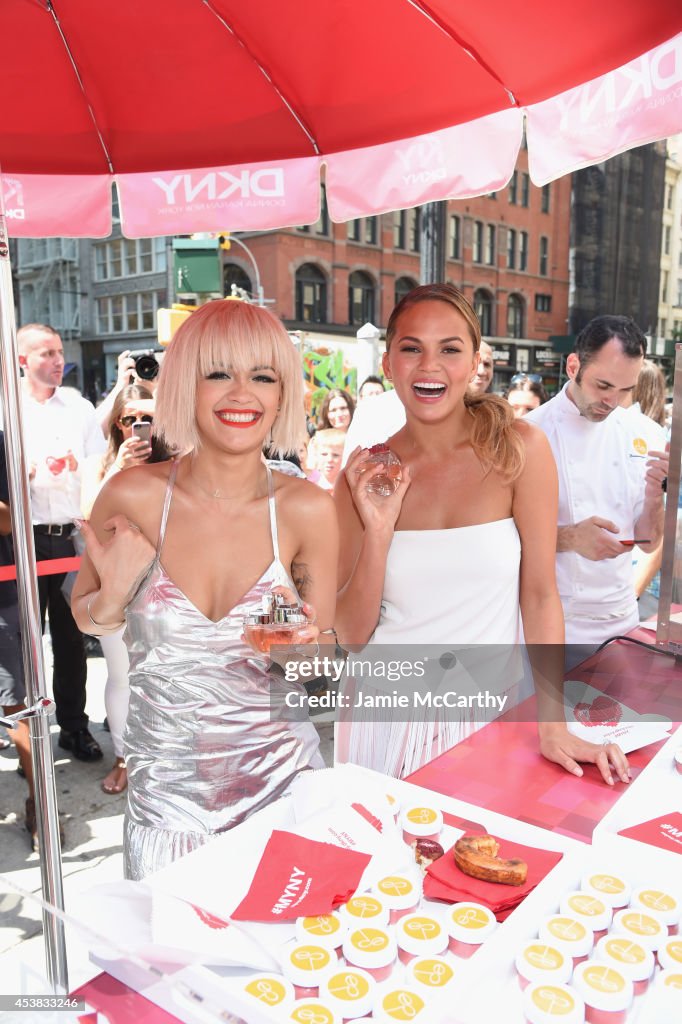 DKNY Celebrates The Launch Of The New DKNY MYNY Fragrance With Rita Ora, Chrissy Teigen, Hannah Bronfman, Among Other NY Notables