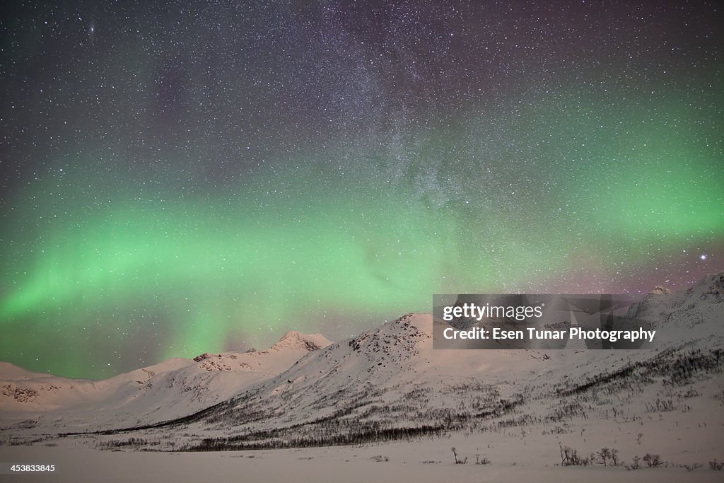 Mountain Aurora Borealis