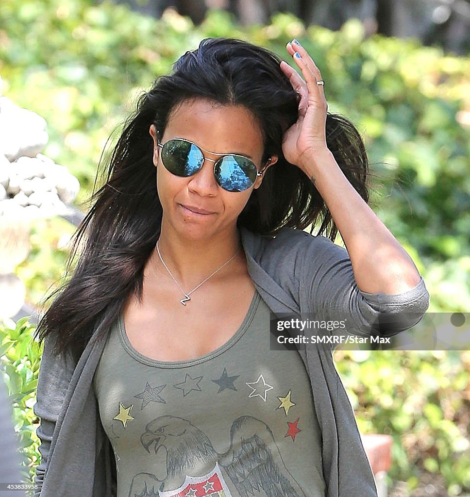 Celebrity Sightings In Los Angeles - August 19, 2014