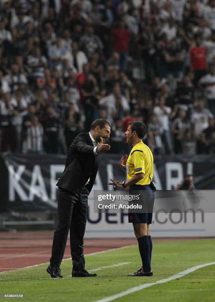 UEFA Champions League play-off first leg match Besiktas v Arsenal