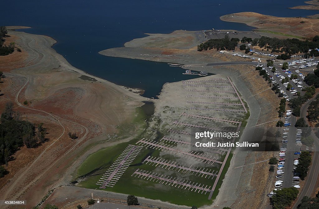 Statewide Drought Takes Toll On California's Lake Oroville Water Level