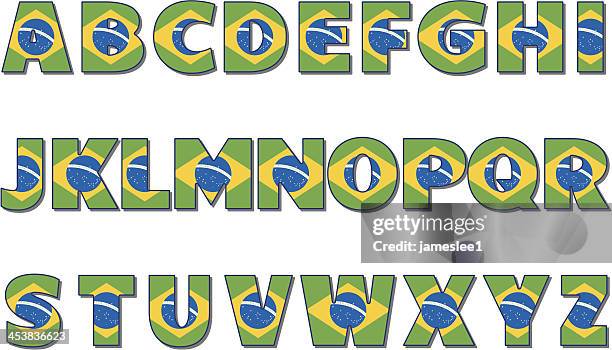 Brazil Large Letters Brazil Typeface High-Res Vector Graphic - Getty Images