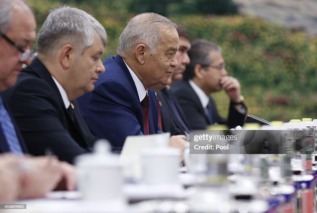 Uzbekistan's President Islam Karimov Meets Chinese Premier Li Keqiang