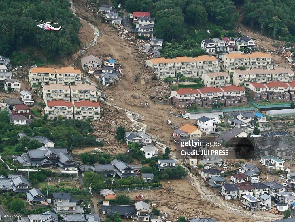 JAPAN-WEATHER-DISASTER-LANDSLIDE