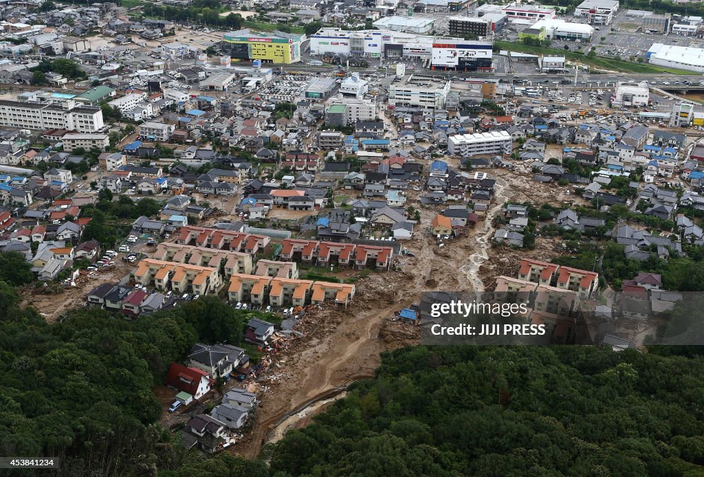 JAPAN-WEATHER-DISASTER-LANDSLIDE