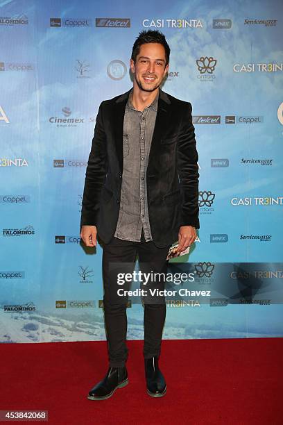 Nacho Rivapalacios attends "Casi Treinta" Mexico City premiere red carpet at Cinemex Antara Polanco on August 19, 2014 in Mexico City, Mexico.