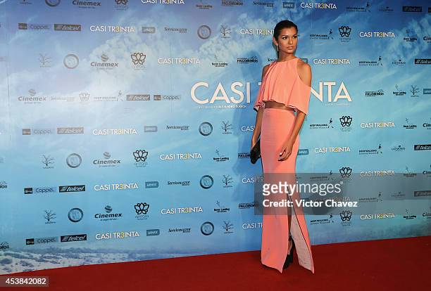 Livia Rangel attends "Casi Treinta" Mexico City premiere red carpet at Cinemex Antara Polanco on August 19, 2014 in Mexico City, Mexico.