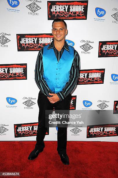 Chris Lazzaro attends the "Jersey Shore Massacre" New York Premiere at AMC Lincoln Square Theater on August 19, 2014 in New York City.