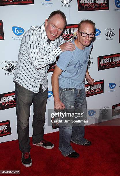 Richard Christy and Medicated Pete attend the "Jersey Shore Massacre" New York Premiere at AMC Lincoln Square Theater on August 19, 2014 in New York...