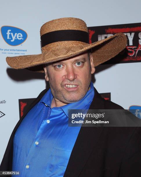 Benjy Bronk attends the "Jersey Shore Massacre" New York Premiere at AMC Lincoln Square Theater on August 19, 2014 in New York City.