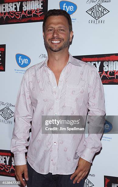 Writer Sal Governale attends the "Jersey Shore Massacre" New York Premiere at AMC Lincoln Square Theater on August 19, 2014 in New York City.