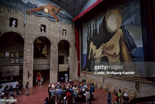 Spain, Figueres, Salvador Dali Museum, Stage.