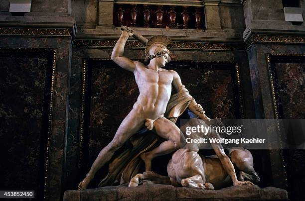 Austria, Vienna, Kunsthistorisches Museum , Statue Of Theseus And The Minotaur.