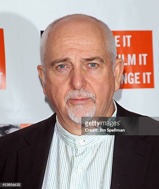 Singer/songwriter Peter Gabriel attends the 2013 Focus For Change gala benefiting WITNESS at Roseland Ballroom on December 5, 2013 in New York City.