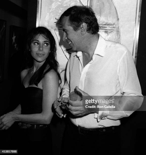 Ann Biderman and Roger Vadim attend Roger Vadim Art Exhibit on February 20, 1981 at Great Masters Gallery in Los Angeles, California.