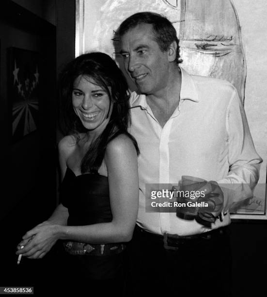 Ann Biderman and Roger Vadim attend Roger Vadim Art Exhibit on February 20, 1981 at Great Masters Gallery in Los Angeles, California.