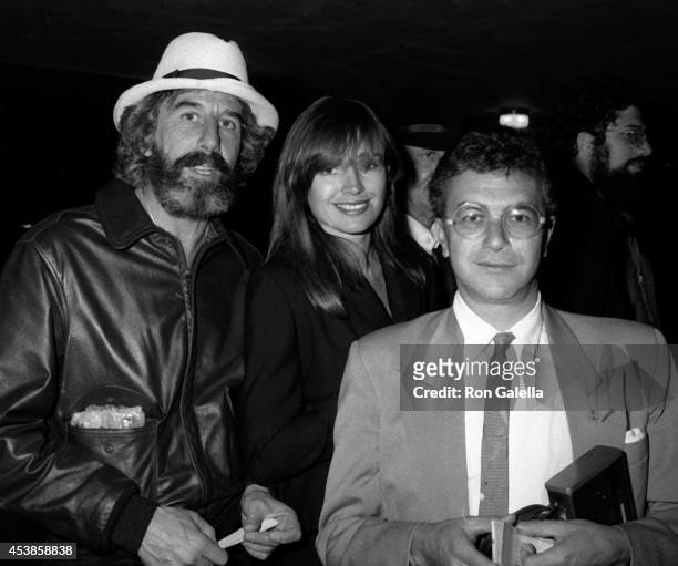 Lou Adler, Lyndall Hobbs and Michael White attend the opening of "The Rocky Horror Picture Show" on February 24, 1981 at the Aquarius Theater in...