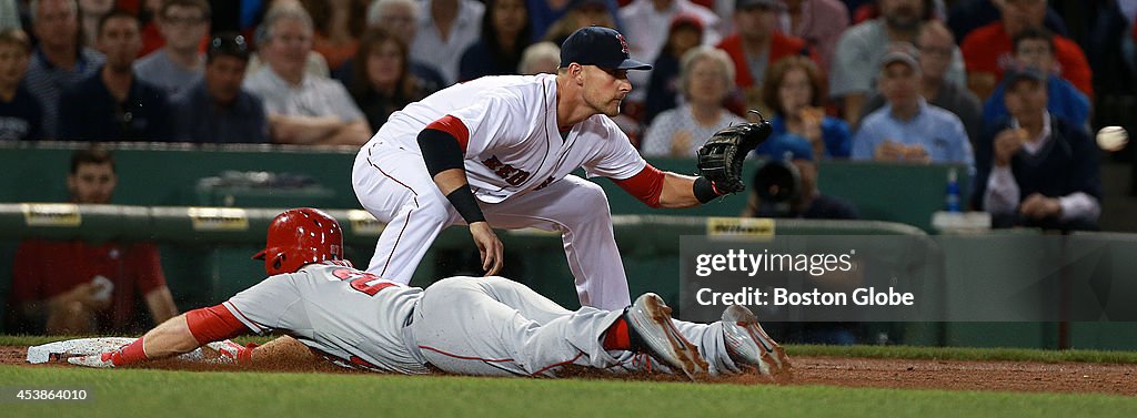 Los Angeles Angels Vs. Boston Red Sox At Fenway Park