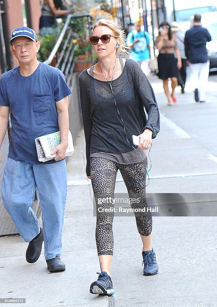 Celebrity Sightings In New York City - August 20, 2014