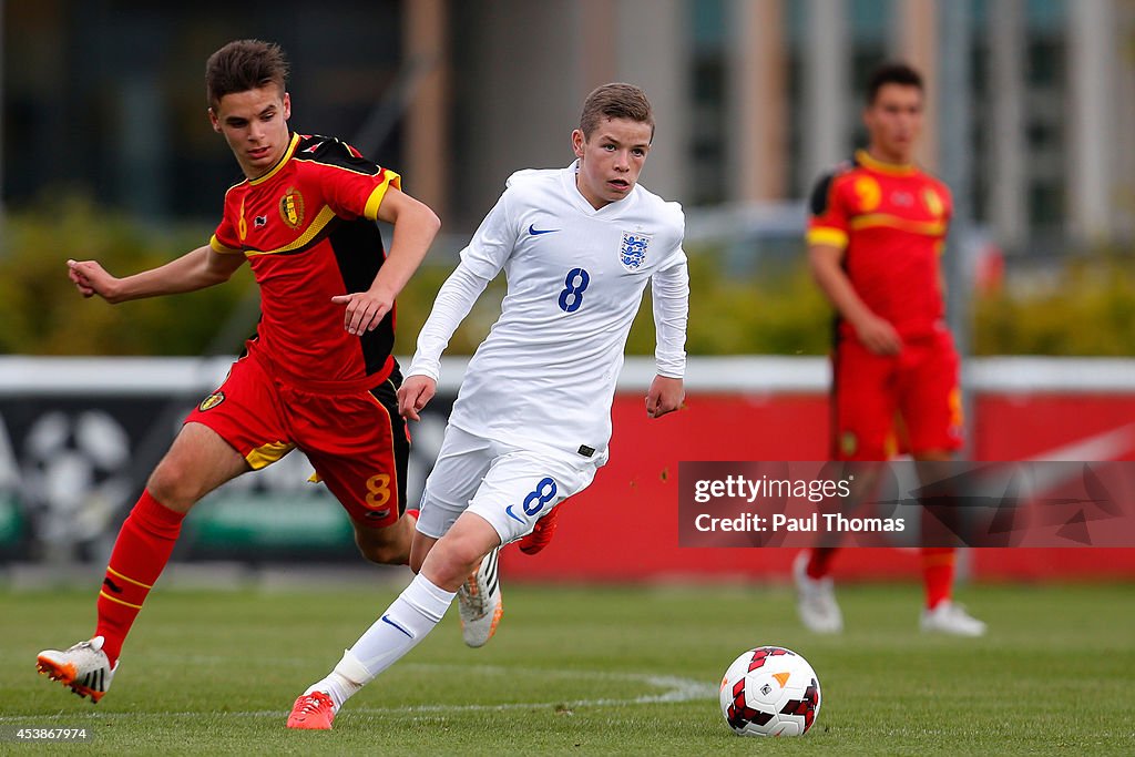 England v Belgium: International U16 Fixture