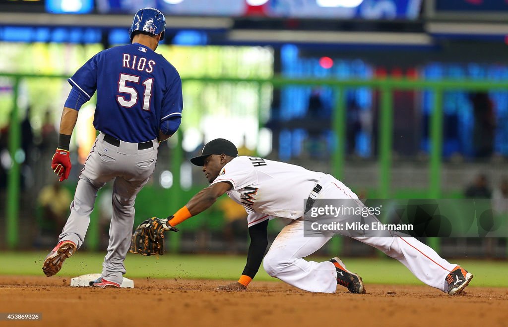 Texas Rangers v Miami Marlins