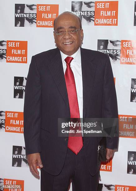 Honoree Dr. Mo Ibrahim attends the 2013 Focus For Change gala benefiting WITNESS at Roseland Ballroom on December 5, 2013 in New York City.