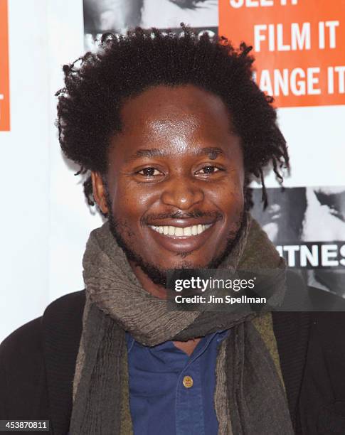 Author Ishmael Beah attends the 2013 Focus For Change gala benefiting WITNESS at Roseland Ballroom on December 5, 2013 in New York City.