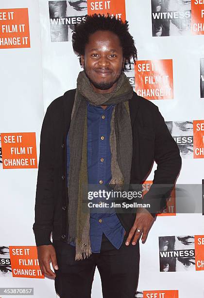 Author Ishmael Beah attends the 2013 Focus For Change gala benefiting WITNESS at Roseland Ballroom on December 5, 2013 in New York City.