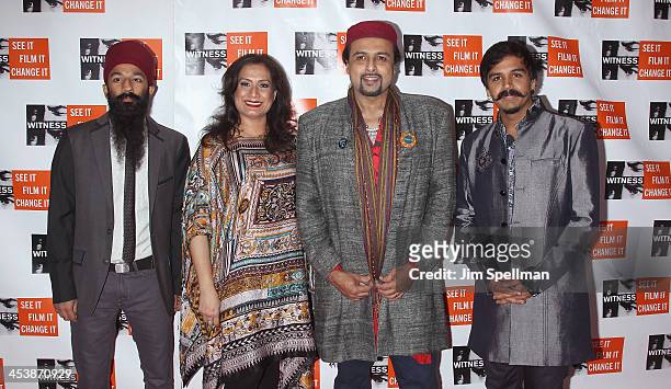 Sonny Singh, Samina Ahmed, Salman Ahmed, and Sunny Jain attend the 2013 Focus For Change gala benefiting WITNESS at Roseland Ballroom on December 5,...
