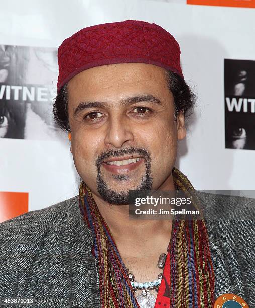 Salman Ahmad attends the 2013 Focus For Change gala benefiting WITNESS at Roseland Ballroom on December 5, 2013 in New York City.