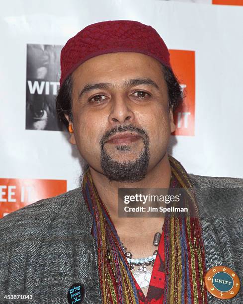 Salman Ahmad attends the 2013 Focus For Change gala benefiting WITNESS at Roseland Ballroom on December 5, 2013 in New York City.