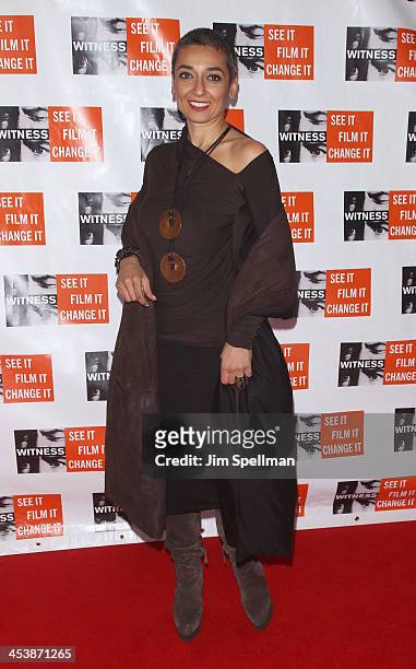 Zainab Salbi attends the 2013 Focus For Change gala benefiting WITNESS at Roseland Ballroom on December 5, 2013 in New York City.